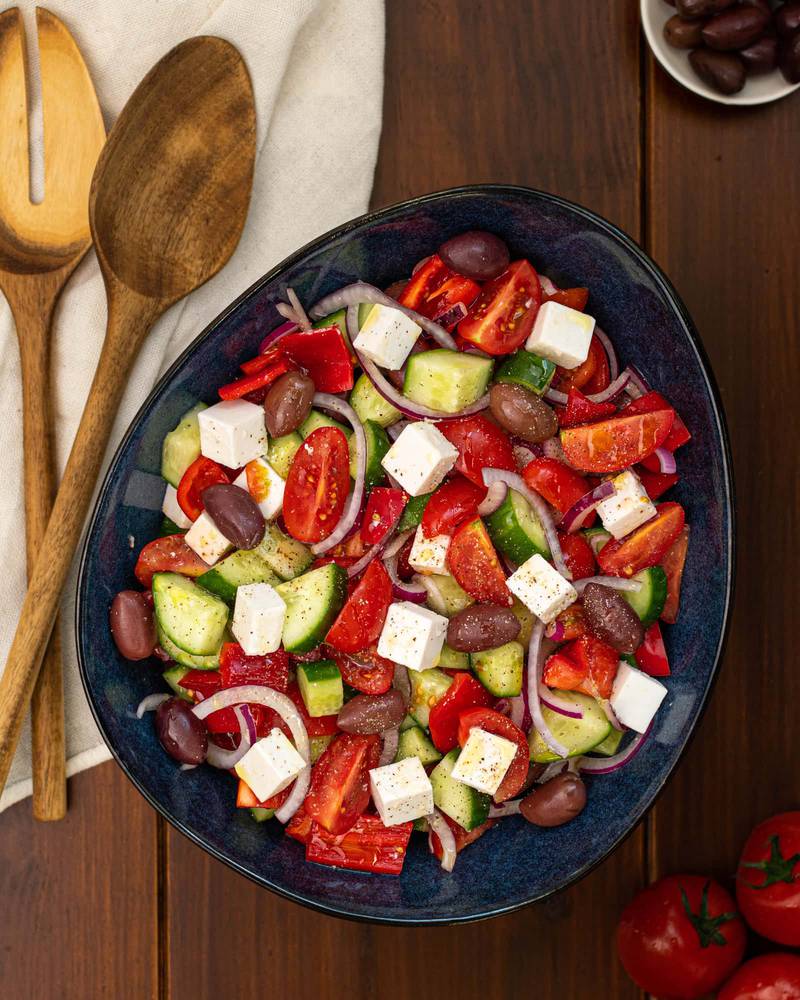 vegan greek salad